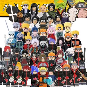 WM Mainan Action Figure Naruto Obito Sasuke Kakashi Sasori Hidan Kakuzhu Pein WM6105 Set Hadiah Cowok Cewek Pendidikan Game Beraneka Warna ABSP Segel Pabrik