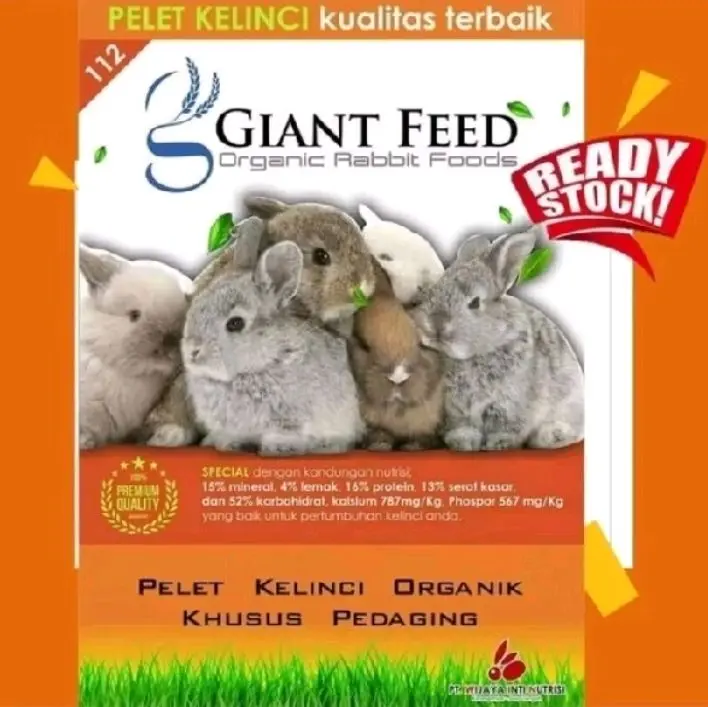 PELET KELINCI GIANT FEED KEMASAN 1KG