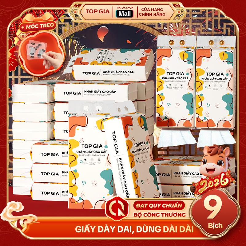   9 BỊCH BẢN CAO CẤP ĐẶC BIỆT  COMBO 9 bịch khăn giấy CỠ ĐẠI rút treo tường đa sắc 1280 tờ bịch  tặng 3 móc treo  Giấy Ăn Khăn Giấy Giấy Vệ Sinh giấy rút đa năng treo tường ĐẠT QUY CHUẨN BỘ CÔNG THƯƠNG ĐA KHO  DS  
