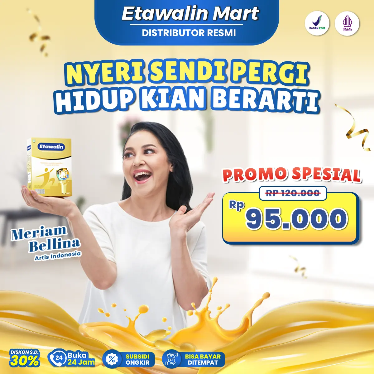 Susu Etawalin Original @200 gram | Minuman yang tebuat dari Bahan pilihan seperti Susu kambing etawa dipadukan dengan rempah pilihan | BPOM & HALAL