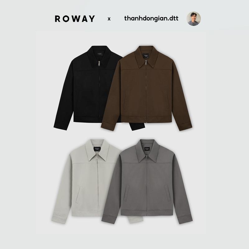 [ROWAY x Thành Đơn Giản] Áo khoác chất liệu kaki dày dặn đứng form Jacket zip kaki V2