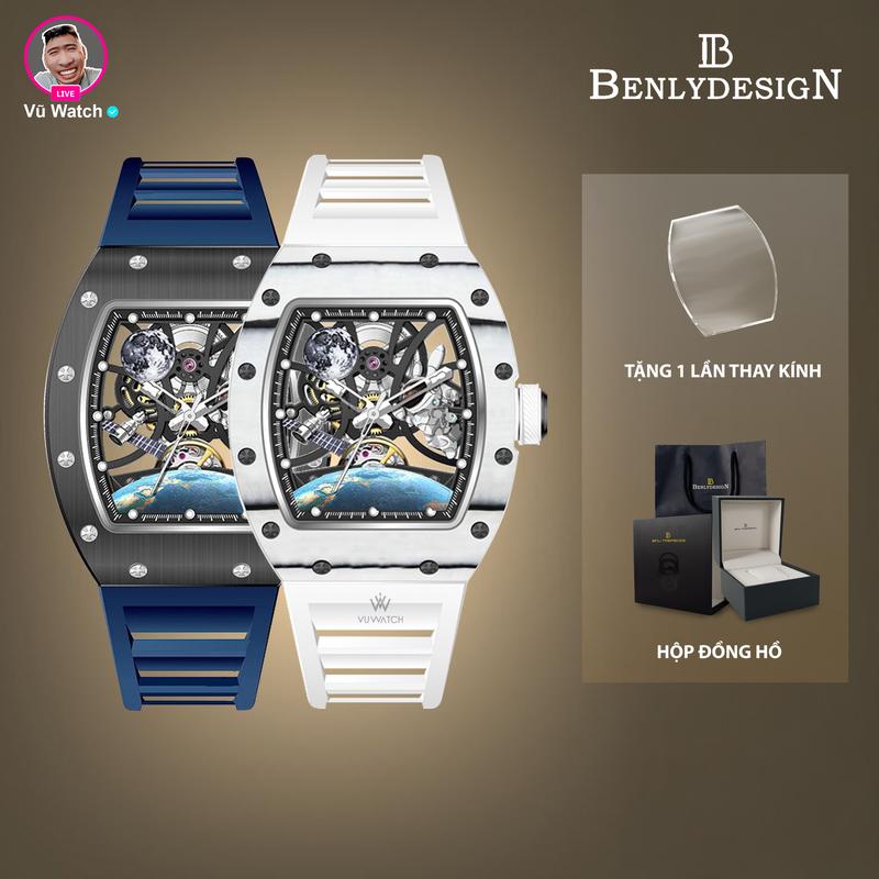 Đồng Hồ Nam BenlyDesign BL1914 [4648] | Tặng 1 lần thay kính miễn phí | Bộ máy Seagull | Kính Sapphire