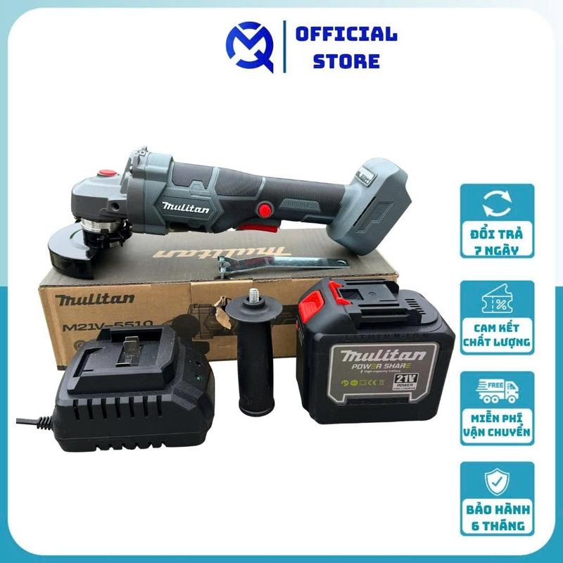 Máy mài Mulitan cò bóp dùng Pin phổ thông 4cm động cơ không chổi than dây đồng, chống khởi động lại