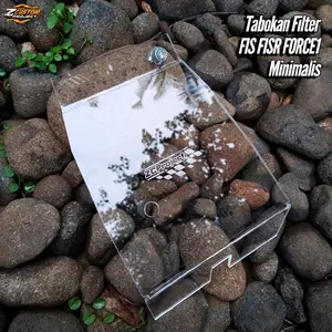 Mika Karbu Tabokan Filter Karbu Akrilik Bening 3mm Minimalis Motor F1SR FORCE1 PNP Melindungi Karbu dari Cipratan Air dan Lumpur