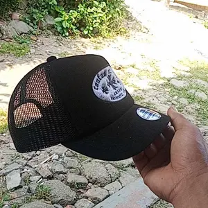 CONFUS - Topi Trucker Corduroy Visor Pendek Motif Bordir Pria dan Wanita