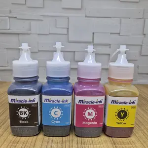 Tinta printer 100 ml 4 warna untuk canon-Tinta inkjet Miracle Ink