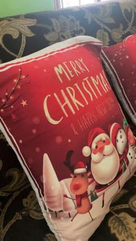 Product Review of 5 Sarung Bantal sofa 1 taplak meja merry christmas lucu Dekorasi from S**7 0