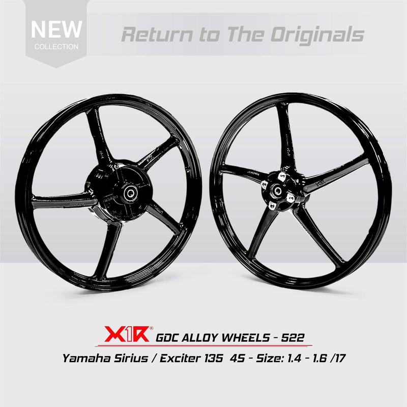 Mâm 5 cây CHÍNH HÃNG Enkei - X1R lắp sirius ex2010 EX135 EX150 Sonic Raider Winer Phụ Kiện Phụ Tùng Vành