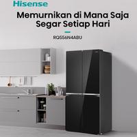 Gambar HISENSE RQ556N4IBU Kulkas 4 Pintu 427L Frezeer Bawah Inverter Kompressor Airflow dari Didik Elektronik Store Kota Administrasi Jakarta Barat 4 Tokopedia