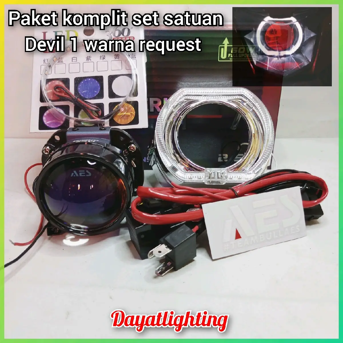 Projie Biled AES Experience Upgrade 60 Watt | 2,5 inch Paket komplit set Satuan