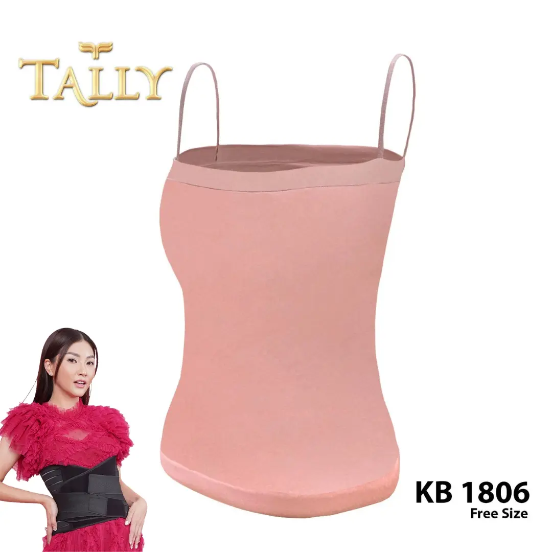 TALLY 1/2 Pcs KB 1806 Bra Kemben / Singlet Wanita Rajut Fit to L-XL Crop TankTop Bra Ada Cup Busa Tipis Fashion Bralette Bra Soft Stretch Pakaian Dalam Wanita Atasan Kemben Panjang