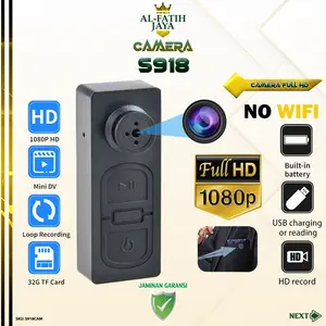 ALFATIHJAYA S918CAM Body Camera HD 720P Portable Video Recorder Wearable Security Camcorder Rechargeable
