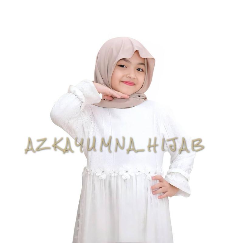 Pashmina Instan Oval Kaos Rayon Anak - Ukuran 150cm x 60cm - Nyaman dan Adem - Kerudung, Cantik, Muslim Jilbab 0