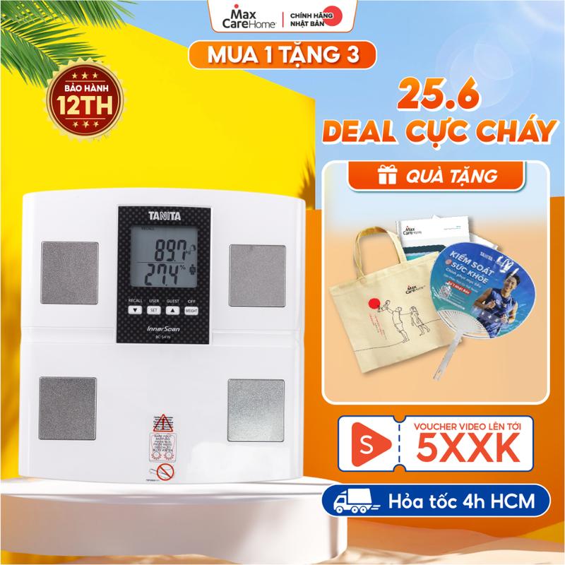 Chính hãng Cân điện tử thông mình Tanita BC-541N MADE IN JAPAN đo 9 chỉ số cơ…