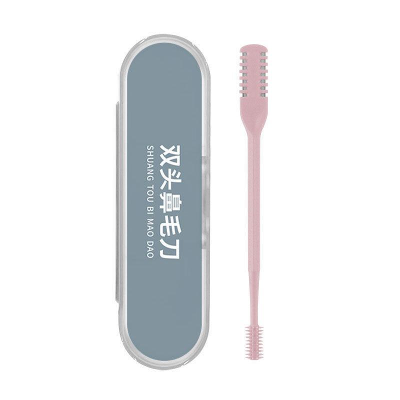 Product Introduction of Double Sided Nose Hair Knife Manual Nostril Cleaning Nose Hair Trimmer 360 Degree Rotate Nostril Cleaning Scissors Oral Stainless 21