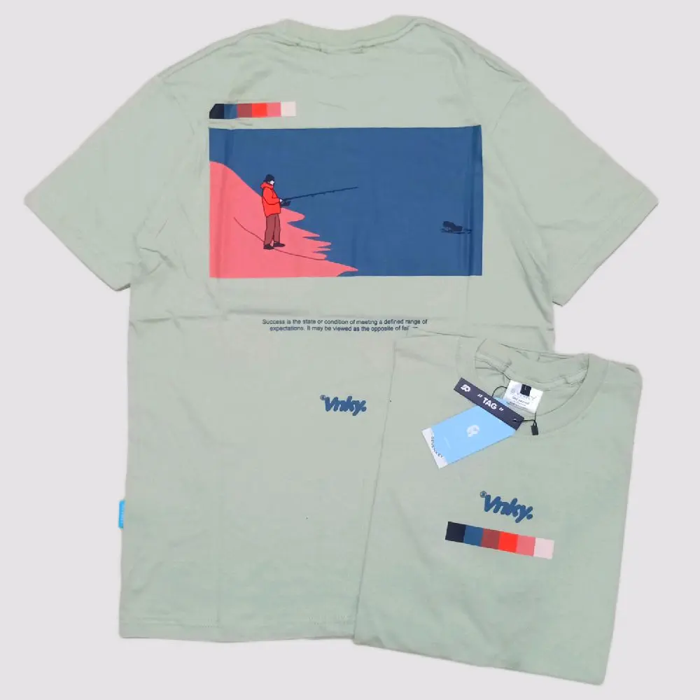 Kaos Distro Original / Tshirt Distro / Baju Distro SEVENKEY Fishing Green