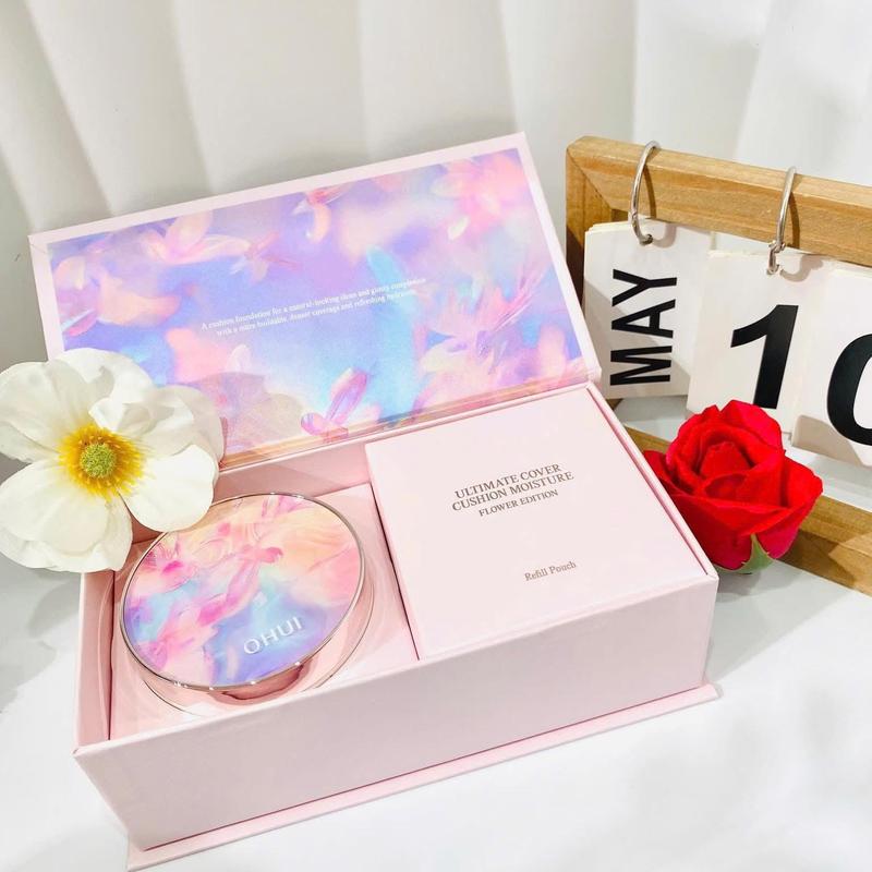 C72. Set Phấn Trang Điểm Cushion OHUl Bản Hoa Ultimate Cover SPF 50+++ Che Phủ Hoàn Hảo, Dưỡng Ẩm & Làm Trắng - Women, Nữ Trang Điểm Cosmetic