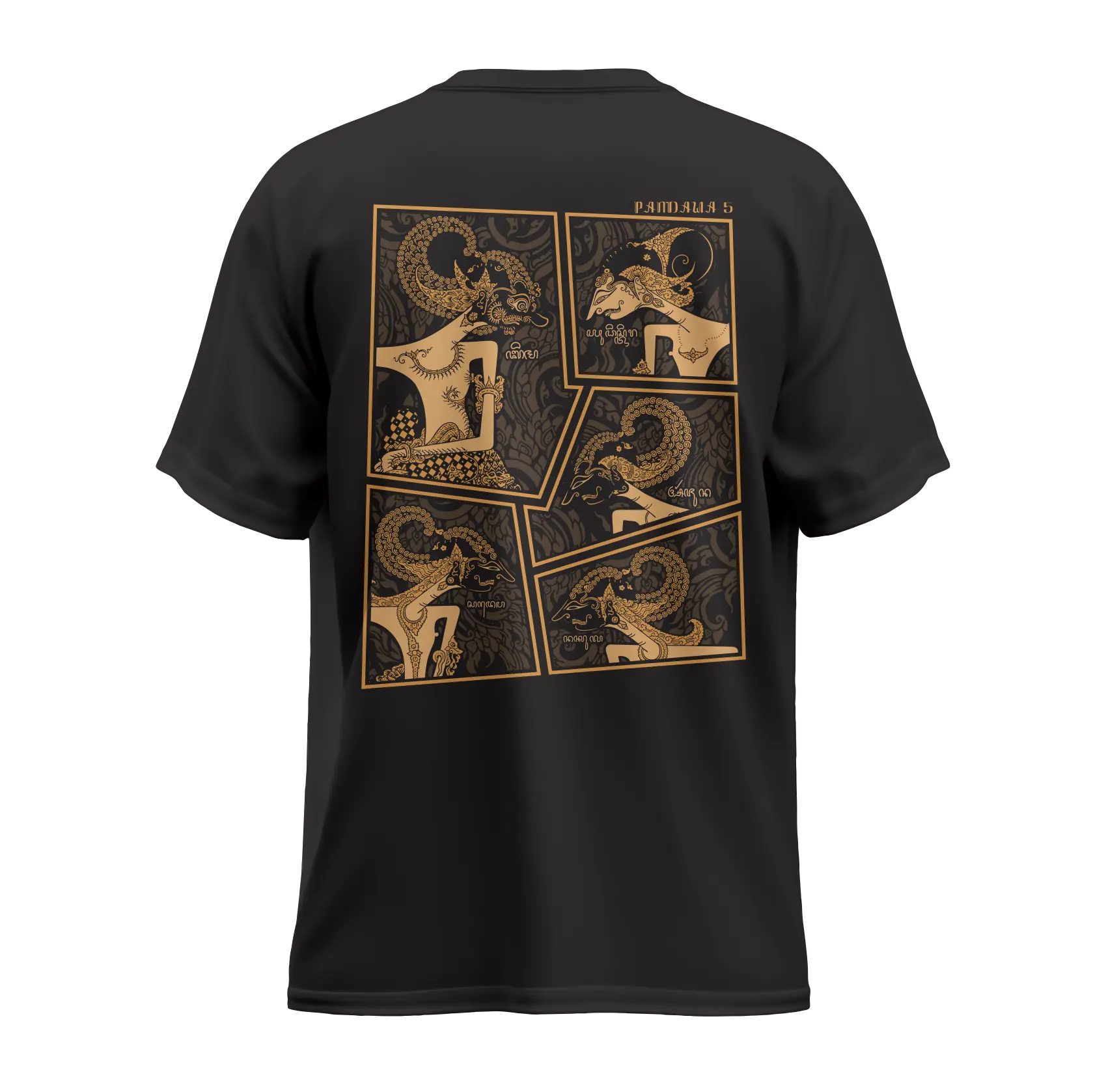 PANDAWA LIMA | Kaos Wayang Bahan Katun Premium 24s