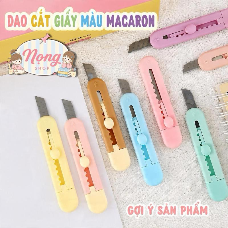 Dao Rọc Giấy Mini Macaron Nhiều Màu – Dụng Cụ Cắt Giấy Nhỏ Gọn, Tiện Lợi