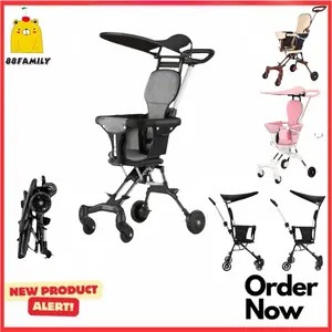 Stroller baby Multifungsi Roda empat Stroller Baby kereta dorong Anak Traveling  Cabin size bisa dilipat Stroller anak murah
