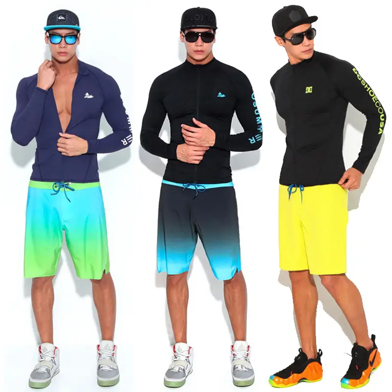 SAILBEE Mens UV Protect Surfing Rash Guard Long Sleeve Swimsuit Rashguard Surf Shirt