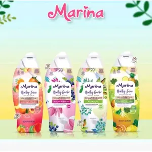 Marina Healthy booster body serum Juice bright serum body lotion antioxydant hydration kakadu orange maqui pineapple Luxurious Bloom sky royal garden 185ml