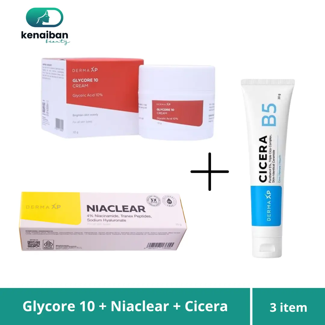 Bundling Niaclear + Glycore 10% / Kulit Cerah Bebas Jerawat