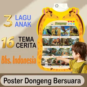Poster Suara Edukatif Cerita Dongeng Anak Bahasa Indonesia