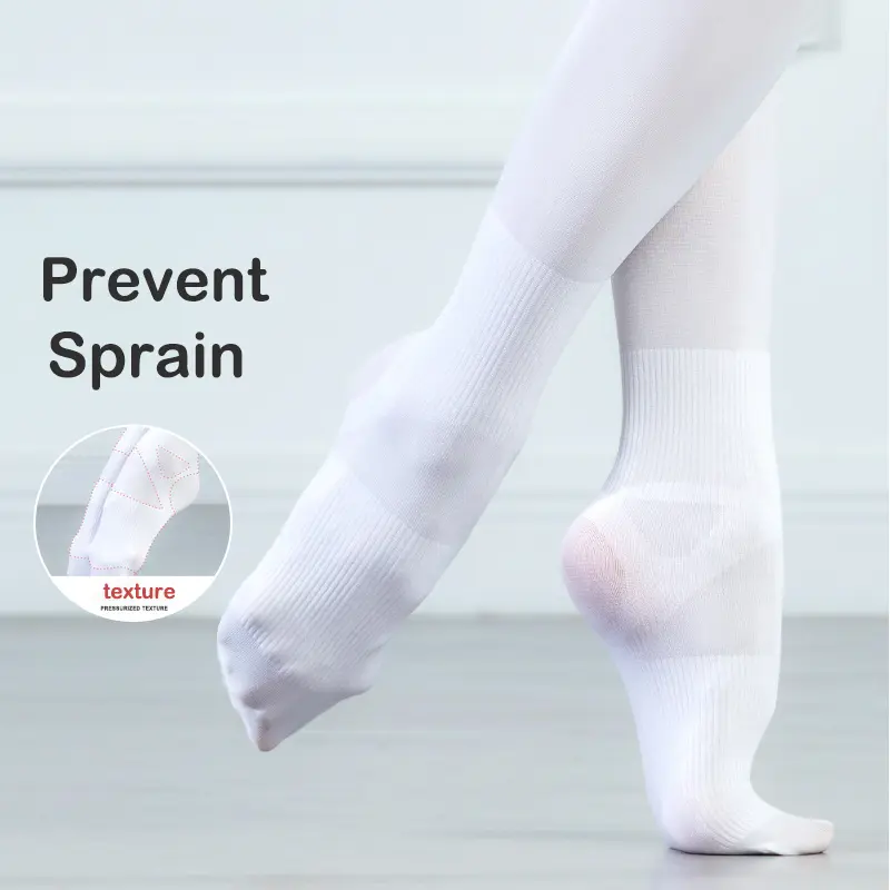 Dance pantyhose Tights Special Anti-slip Anti-sprain Professional Practice Socks Girls White Bottoming socks Children Women