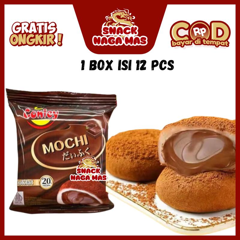 Product Introduction of CONLEY KUE MOCHI 12 PCS LEMBUT KENYAL DAN ENAK RASA SUPER COKLAT 1
