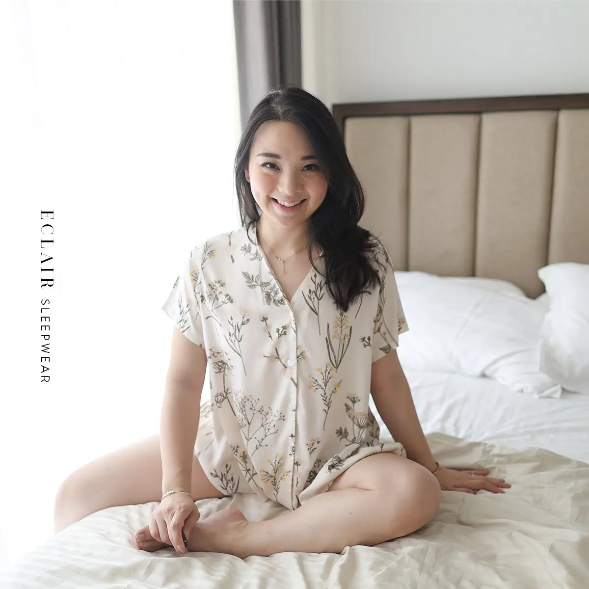 ECLAIR Sleepwear - (vol 1) Delphine V Neck Short Pajamas