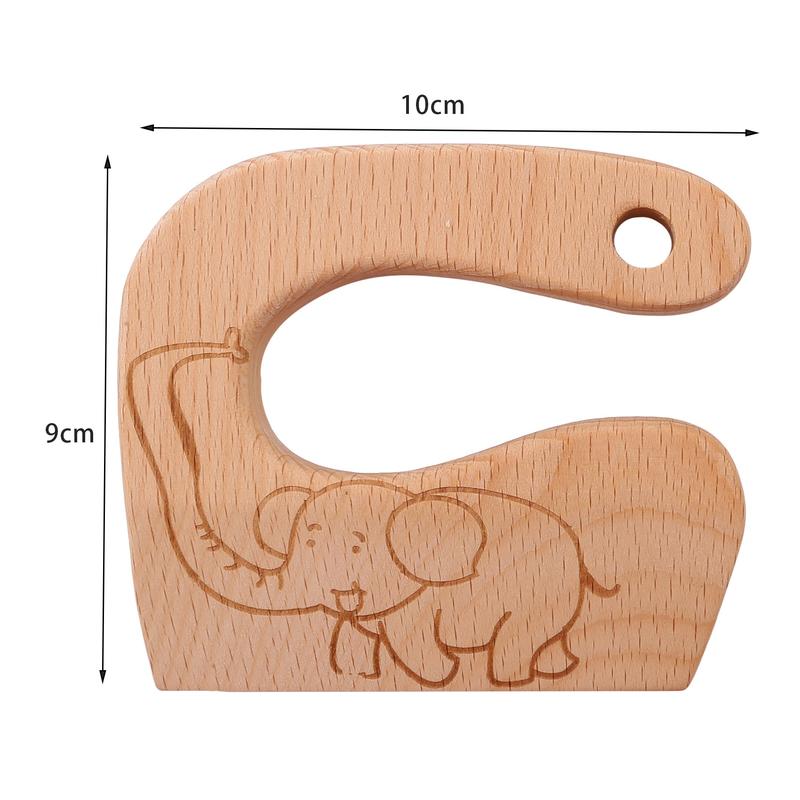 Product Introduction of 1PC Wooden Knife Cooking Safety Cut Fruits Vegetables Kitchen (WeiKitchen) 26