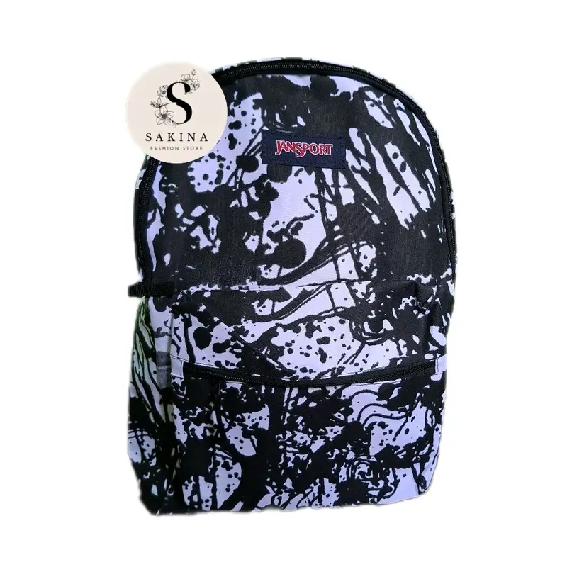 Tas jansport motif coret abstrak/ tas ransel/ tas sekolah/ tas backpack/ tas travel/ tas anak laki-laki/ tas permpuan/ tas kasual Wanita 0
