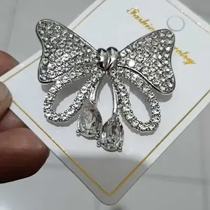 Bros fesyen gaya Korea baru/Bros paduan baru kelas atas/Bros Selendang Anti Silau Bros Full Berlian bros