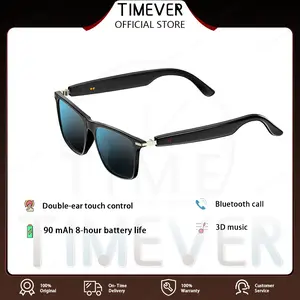 TIMEVER Smart Glasses Wireless Bluetooth 5.3 Sunglasses Outdoor Ai Smart glasses Sport 3D Hands-Free Calling Calling Music