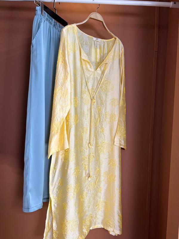 S224 ÁO DÀI CÁCH TÂN PHỐI MÀU CHẤT LIỆU CAO CẤP TƠ NHA XÁ PHỐI QUẦN LỤA TÔ CHÂU PHOM SUÔNG