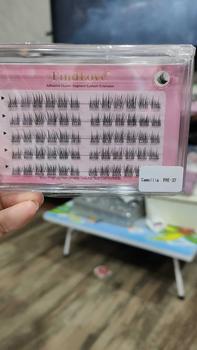 Product Review of FindLove Camellia Glue Free Eyelash Pre-Bond Technology  No Glue Needed  DIY Eyelash  1-Step Press On Lashes Self Adhesive Reusable Natural Segmented  Long Lasting  Eyelash Extensions gluefree lashes Cosmetic free Tweezer  Self-Adhesive C Curl Lashes from N**e N** 0