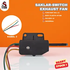 STRONG Saklar Tarikan Dinamo Kipas Hexos / Switch Exhaust Fan - Universal / Umum