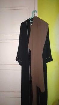 Product Review of ZARQA - Luna Gamis 2 | Abaya gamis sisesa Two Tone List Bisban Polos Muslim Turki Dewasa Remaja Lebaran terbaru 2025 Crinkle Mewah Maxi abaya santri Airflow Simple from f**a 1