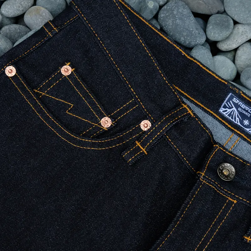 Sage Genesis Series : 14oz Deep Indigo Stretch Ultimate Quality Projectile Loomed Denim 6