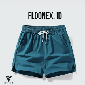 FLOONEX.ID Celana Pendek Pria Olahraga Lari Running Gym Model Terbaru