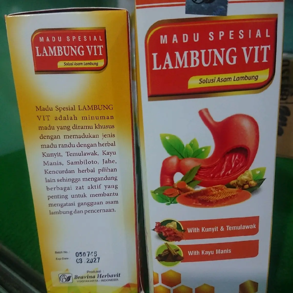 Madu Herbal Bravina LambungVit untuk Kesehatan Lambung  Maag Asam Gerd