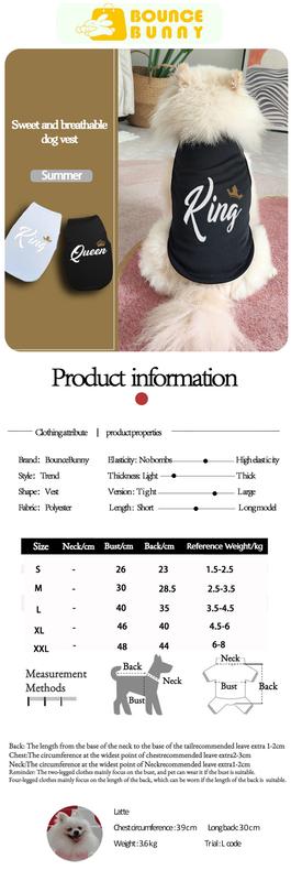 Product Introduction of Cat and dog fashion design, printed clothing, trendy brand pet small and medium-sized dog sleeveless vest 1