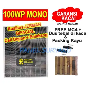 Panel Surya 100wp Monocrystalline Mono FREE MC4