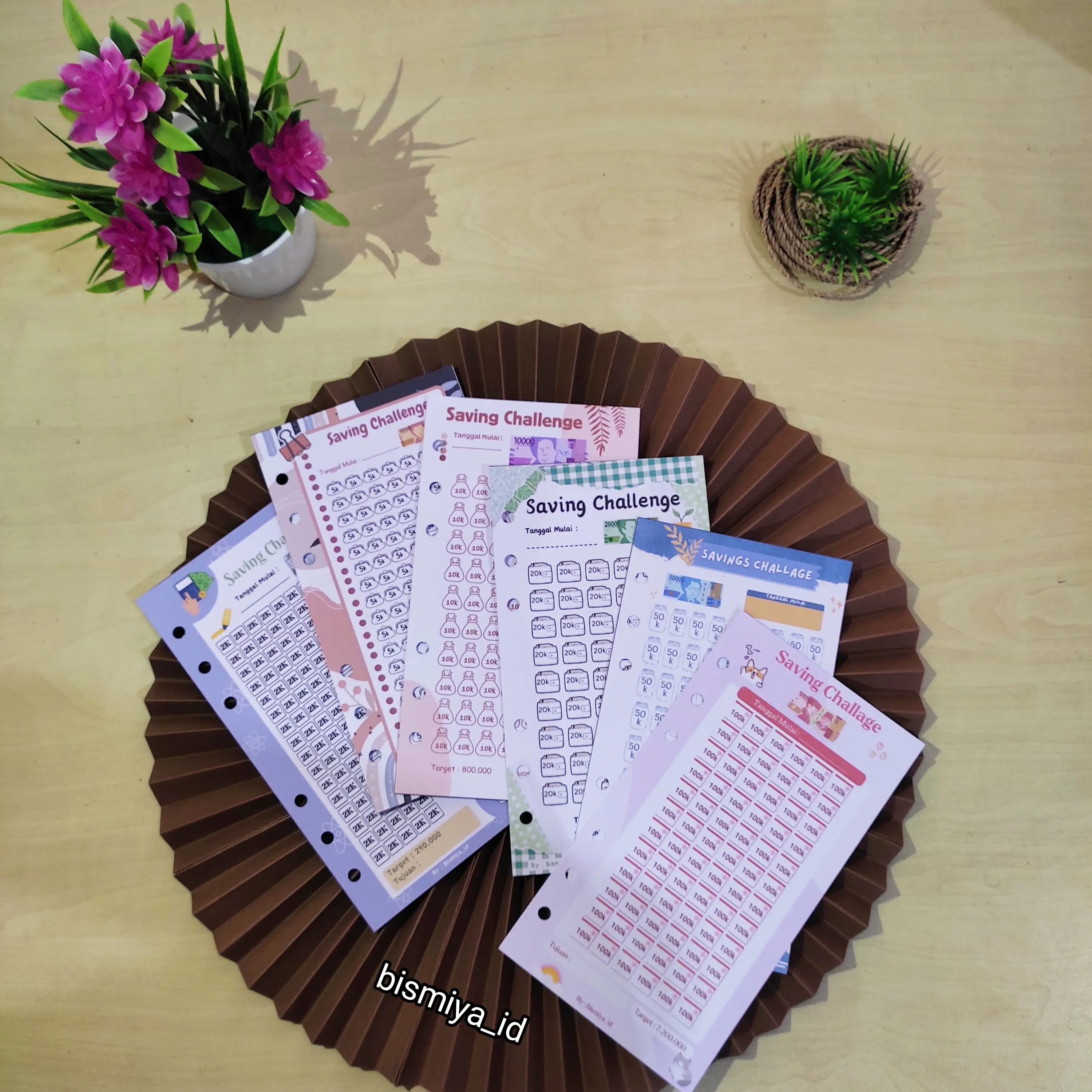 paket menabung A6 isi binder tantangan menabung uang | loose leaf | sinking fund