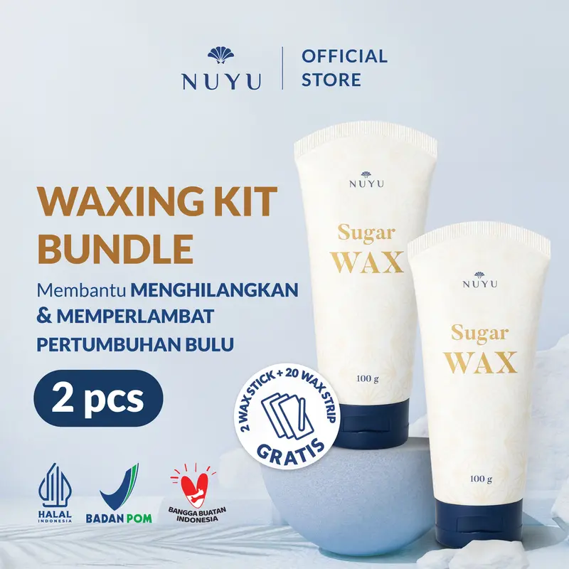 NUYU Sunflower Honey Sugar Wax Kit Bundling 2pcs - Waxing / Waxing ketiak Krim Penghilang Bulu 0