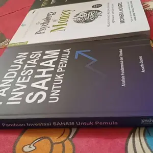 PAKET 4 BUKU BESTSELLER The Psychology Of Money + Panduan Investasi Saham Untuk Pemula + Warren Buffet + Technical Analisys For Mega Profit