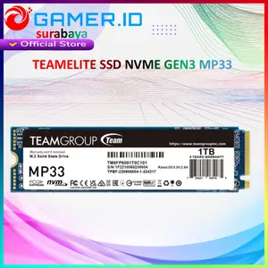 TEAM GROUP SSD NVME GEN3 MP33 PCIE 3.0 M.2 2280 5 YEAR 1 TB 256 GB 2 TB 512 GB UP TO 1800 MBPS