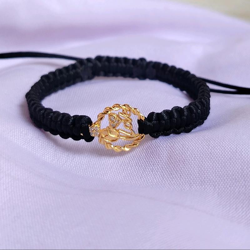 gelang tali awet di pakai harian tali warna hitam Elegan 0