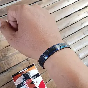 Racabel Gelang Kesehatan Bio Magnetik 100% Original  - Pria dan Wanita - Terapi Kesehatan - Apertor Hitam Biru